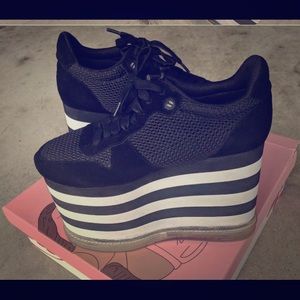 RARE! Jeffrey Campbell light up platform sneakers